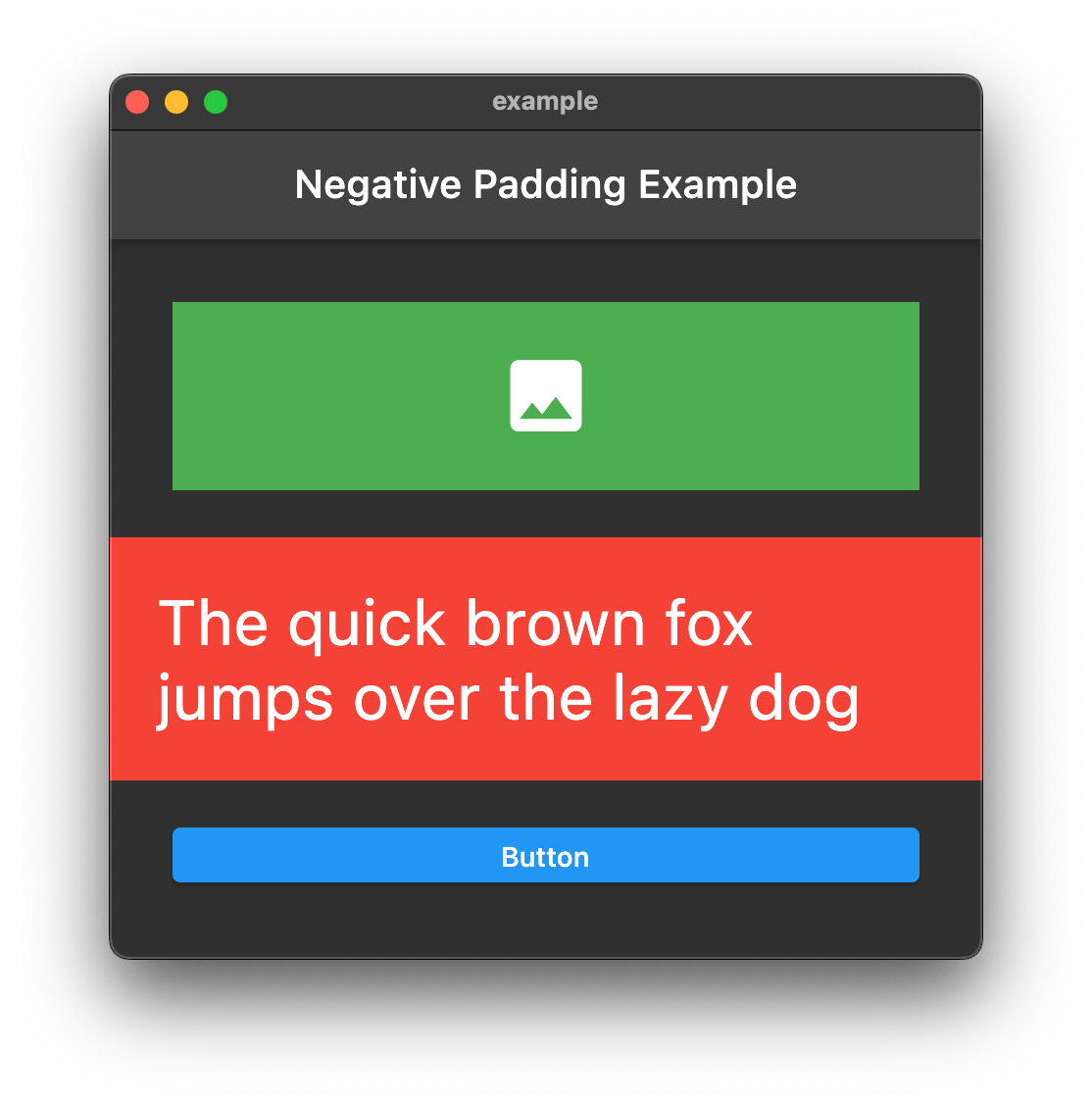 A Flutter widget that oversizes its child by the given padding