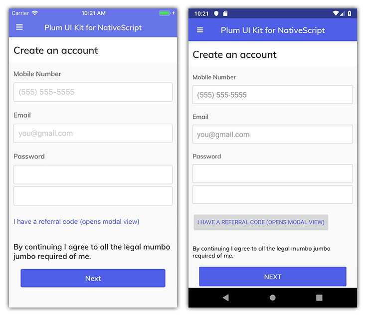 GitHub rdlauer/plum Plum UI for NativeScript