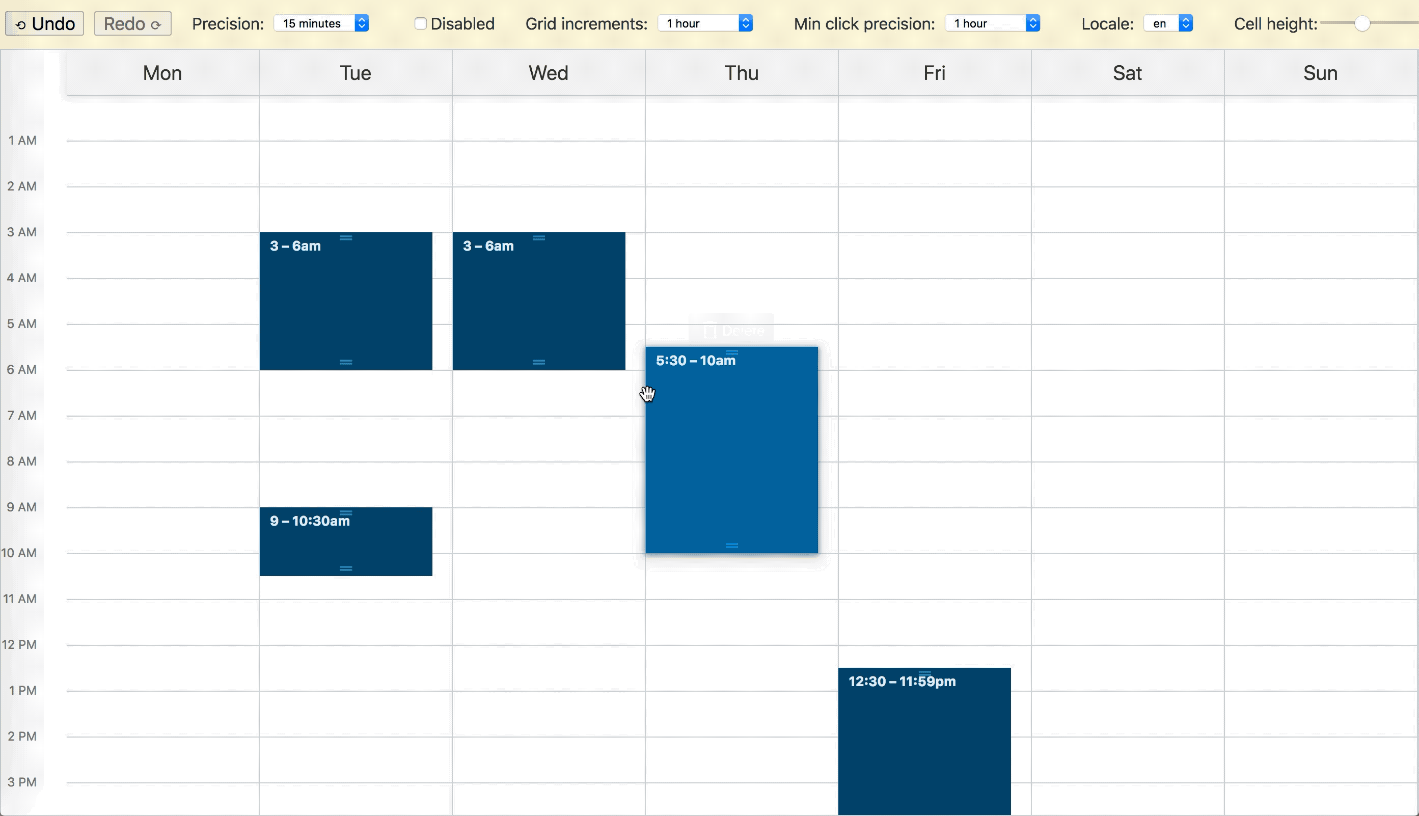 weekschedulerreact npm