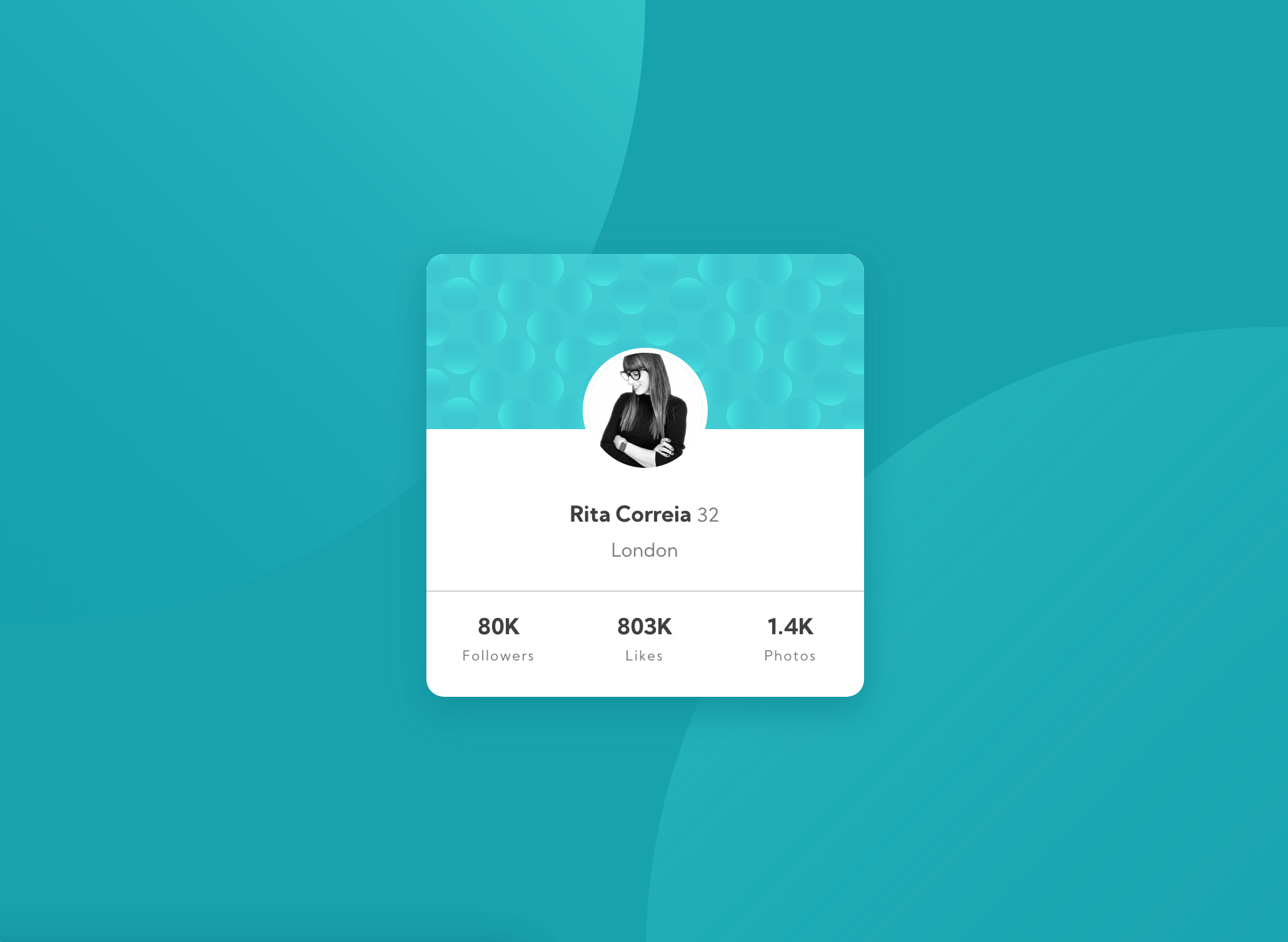 GitHub ritaxcorreia/reactprofilecard Profile Card Component in