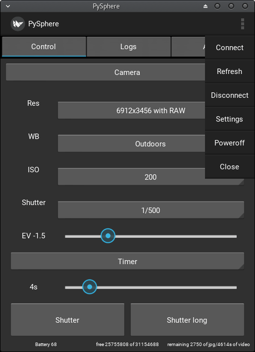 GitHub rnbguy/pysphere control Mi Sphere 360 camera from command line