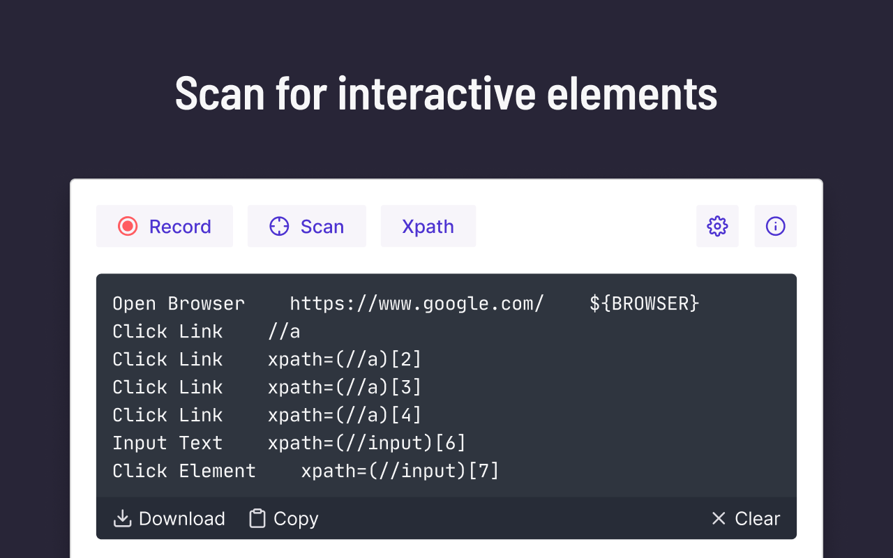 RobocorpRecorder A JavaScript repository from Robocorp Robocorp