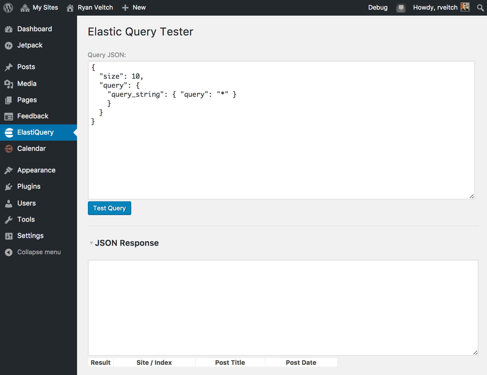 GitHub rveitch/elastiquerytester JSONbased Elasticsearch DSL query