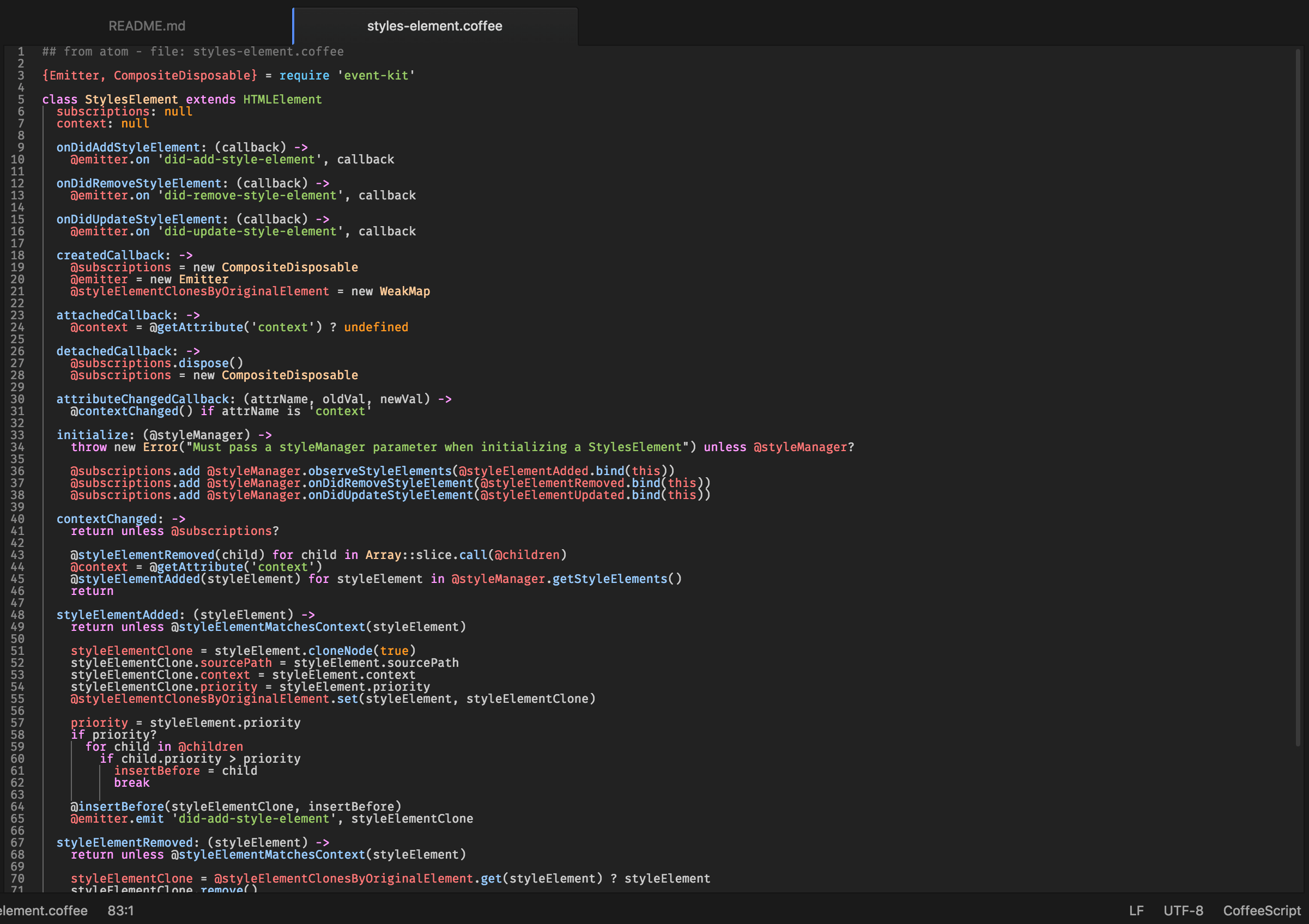 Crispy Realization Syntax