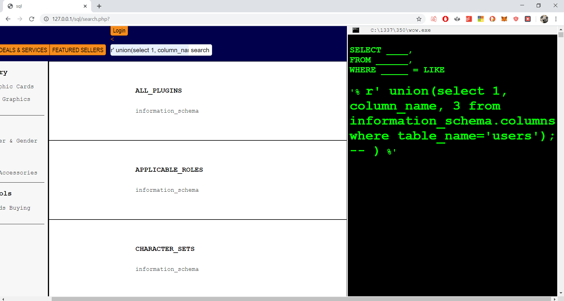 GitHub smartst3r/SQLinjectiondemo This is a demo I made to show