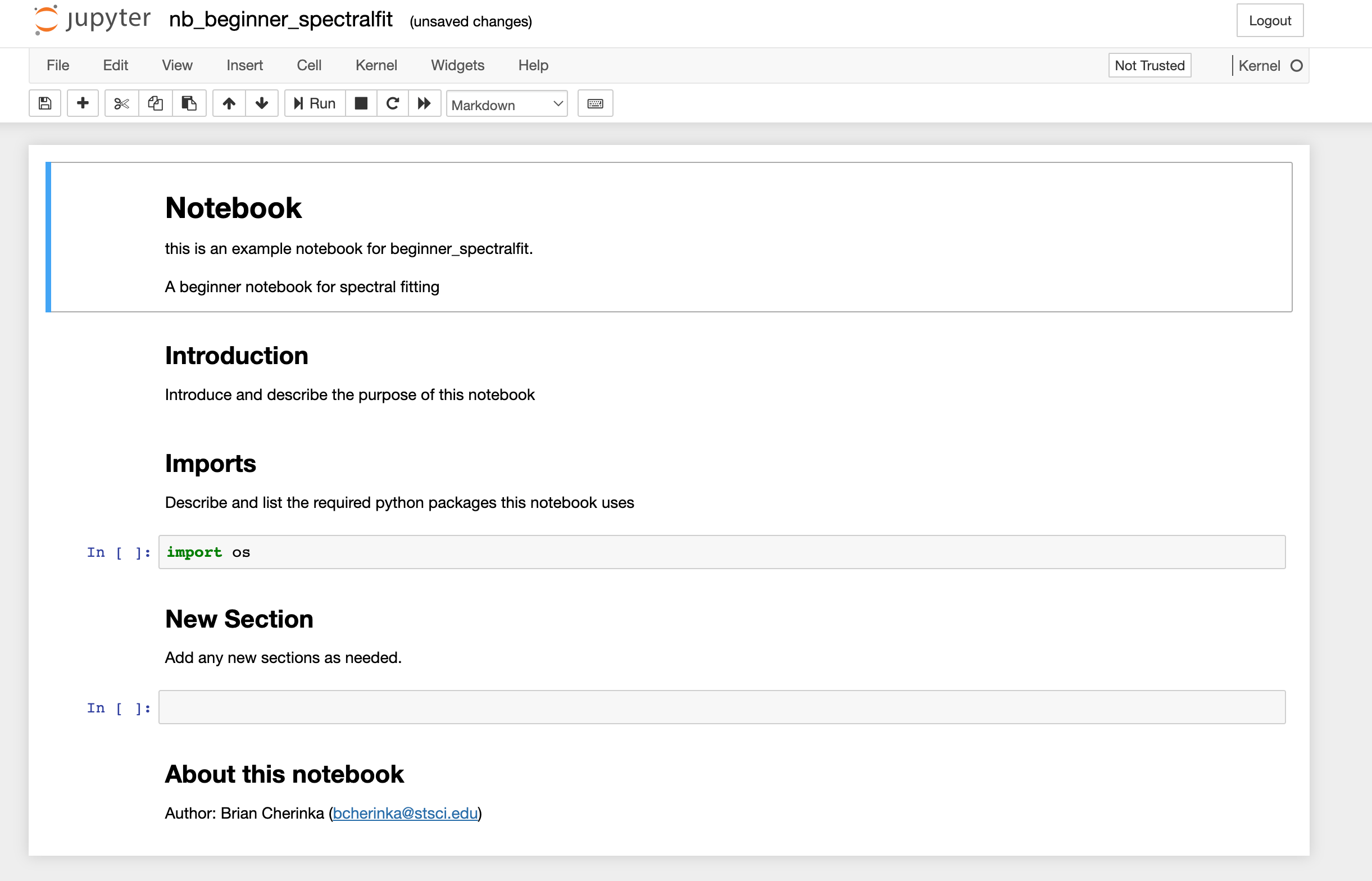 GitHub spacetelescope/cookiecutter_stnotebook cookiecutter to create