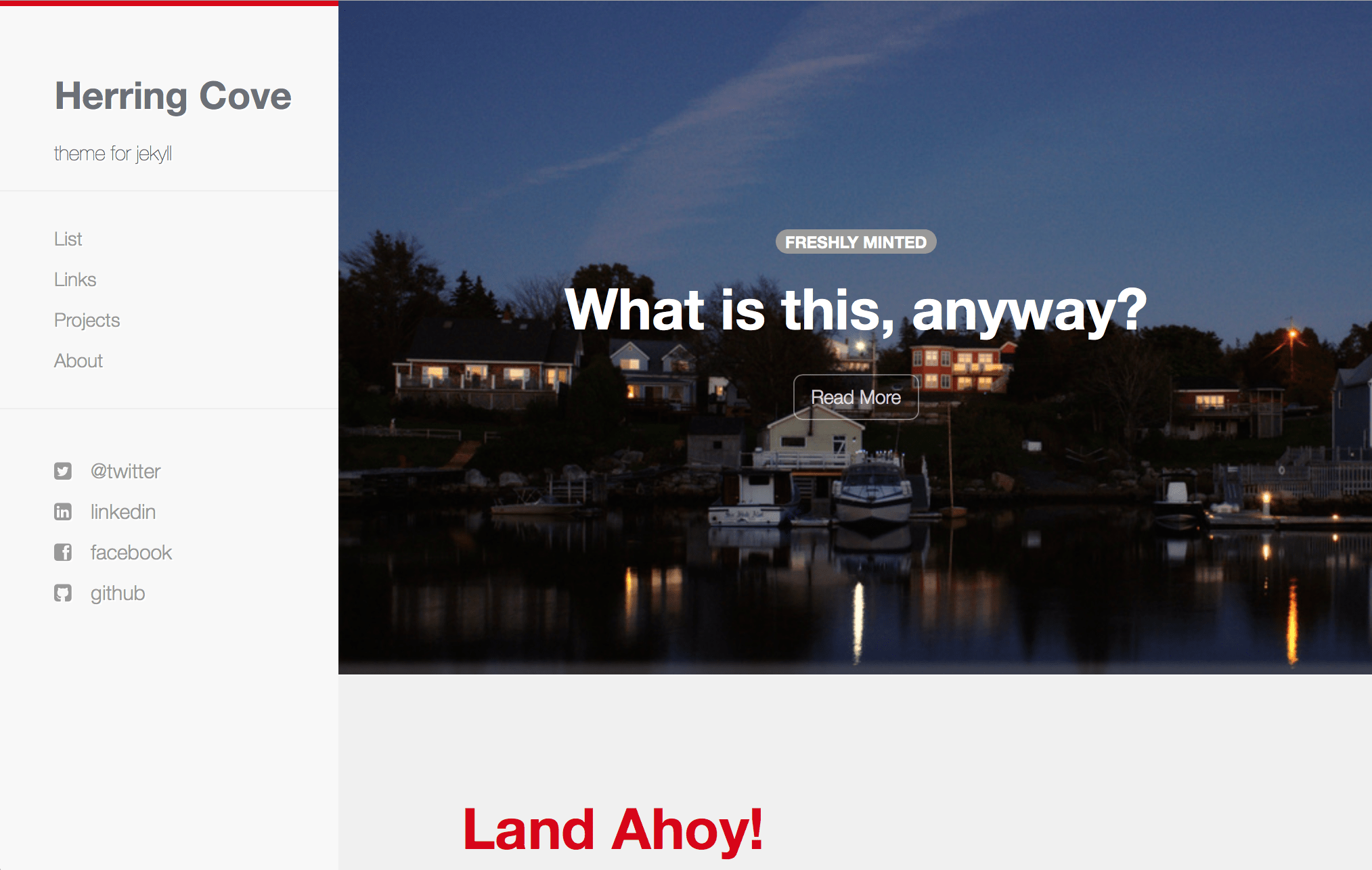 Herring Cove Hugo Themes