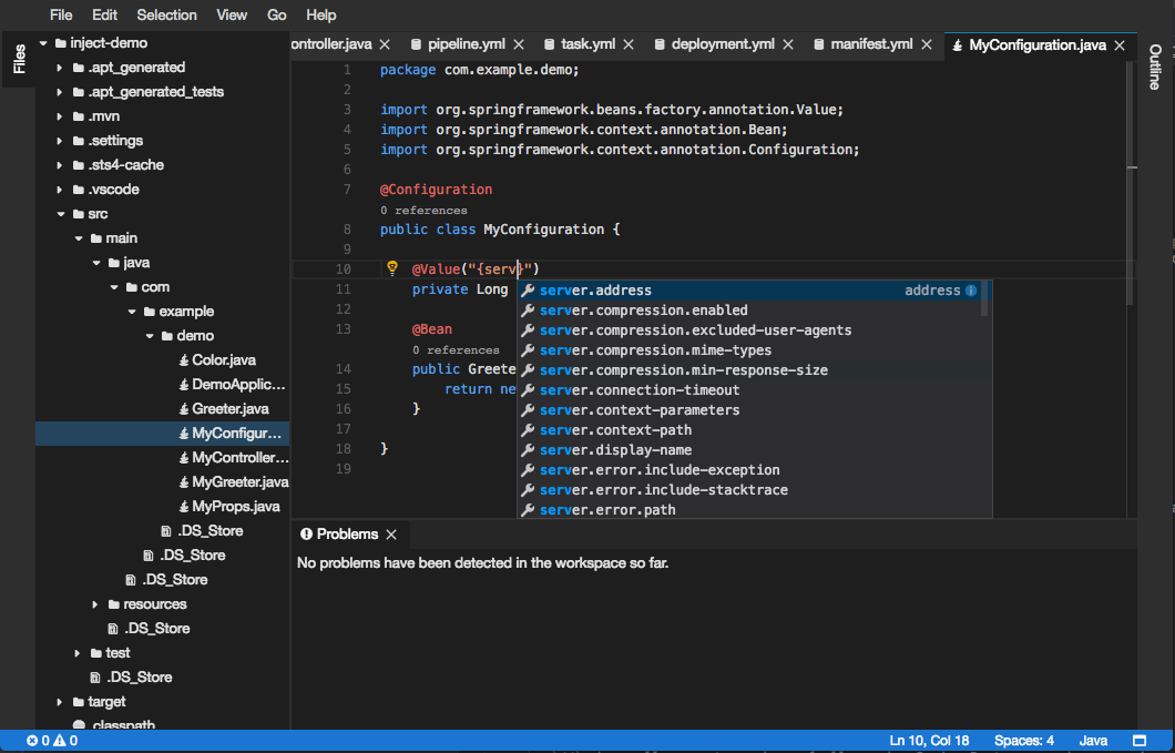 pivotaltools/theiaspringboot npm