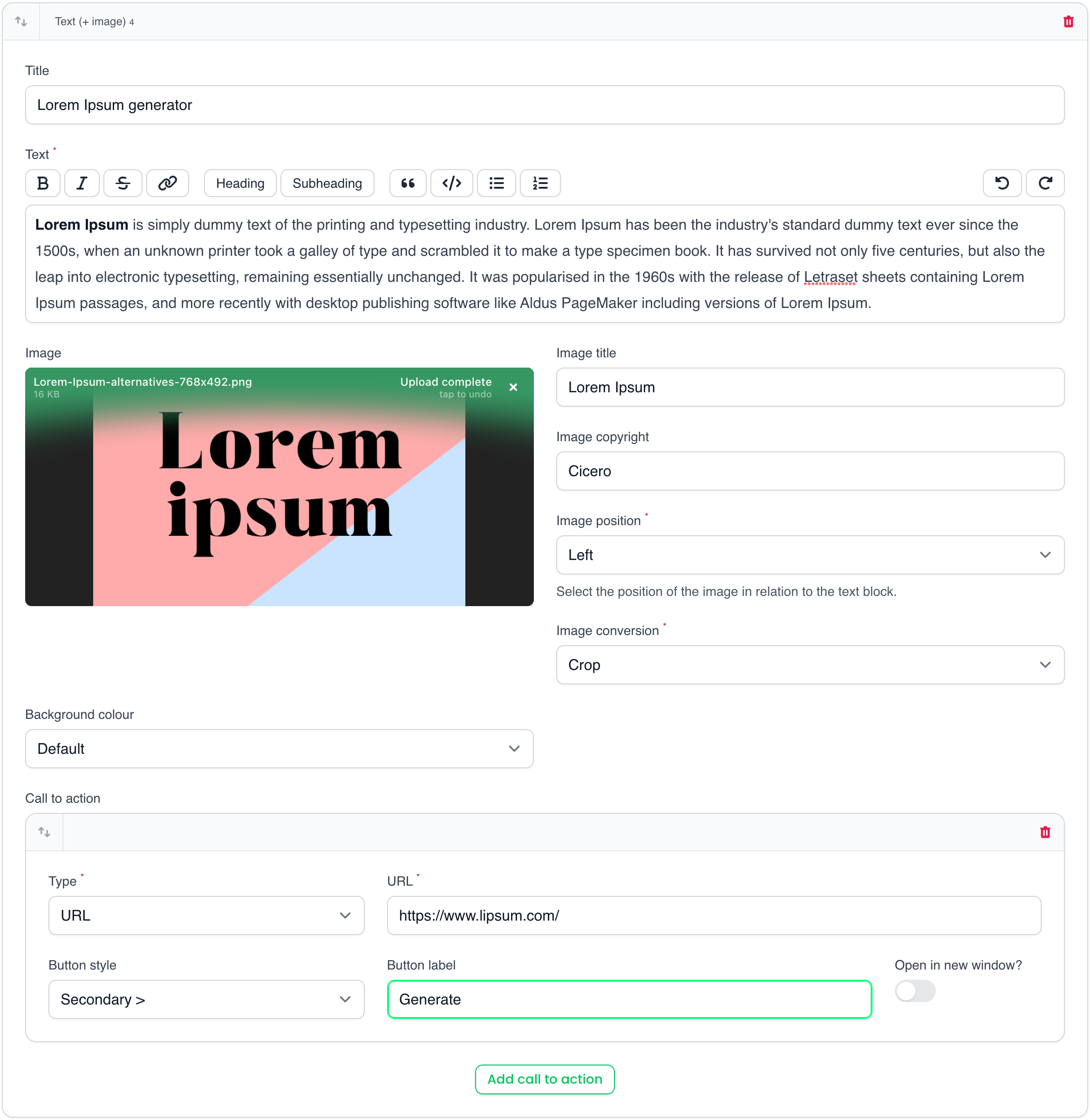 Flexible Content Blocks by Statik Filament