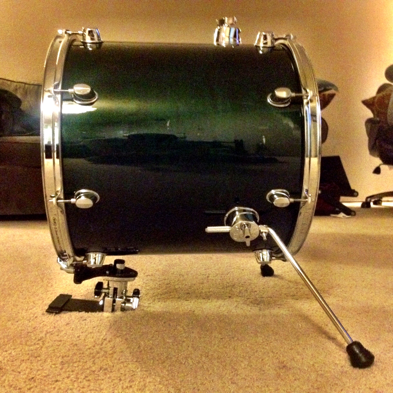 16" Bass Drum & Drum Set Coffee Table
