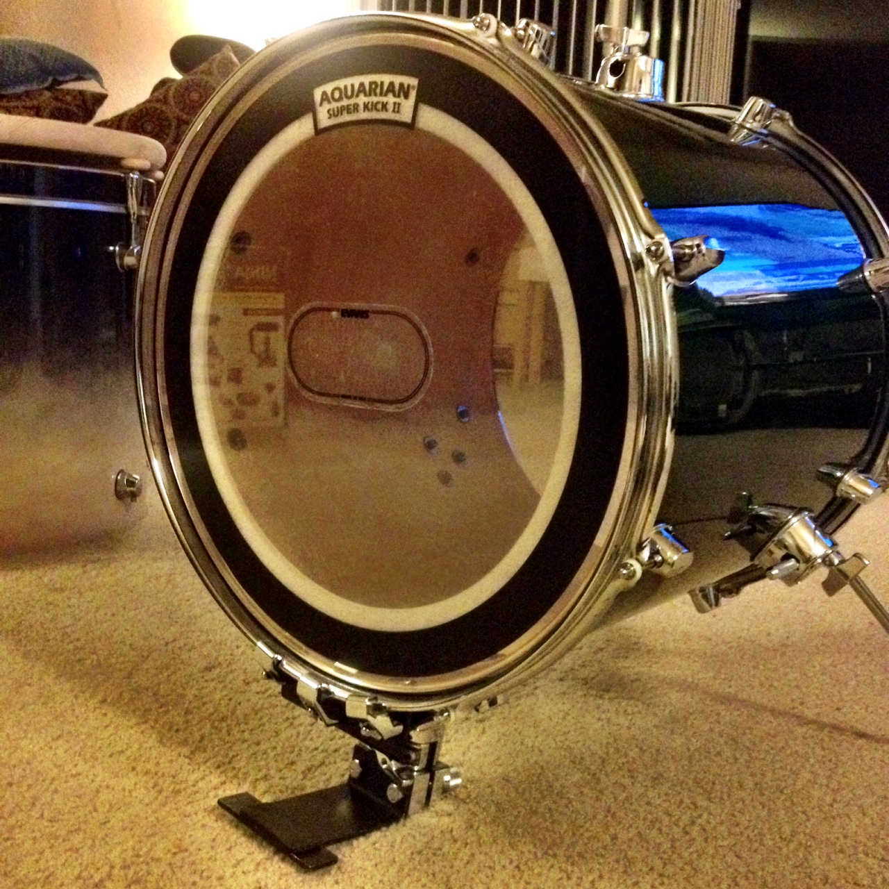 16" Bass Drum & Drum Set Coffee Table