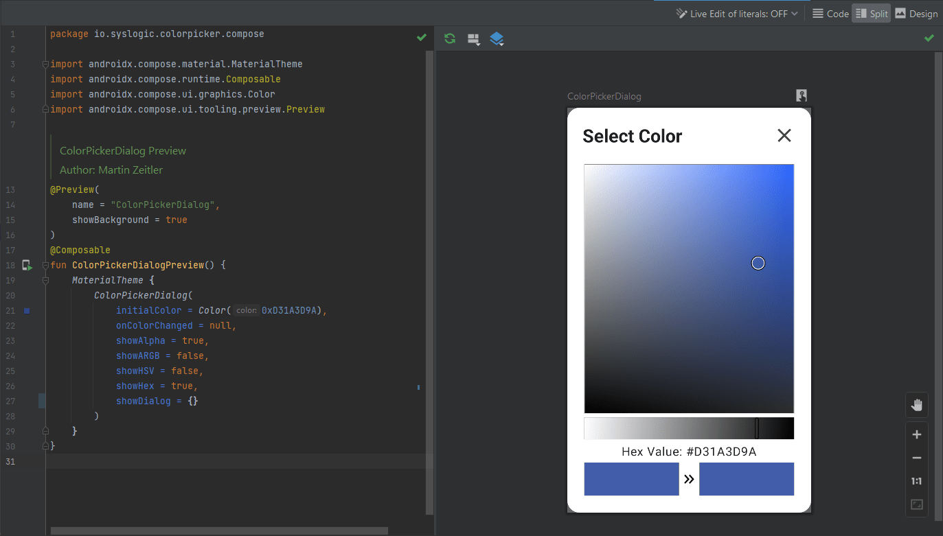 GitHub syslogic/androidxcolorpicker A colorpicker library for Android.