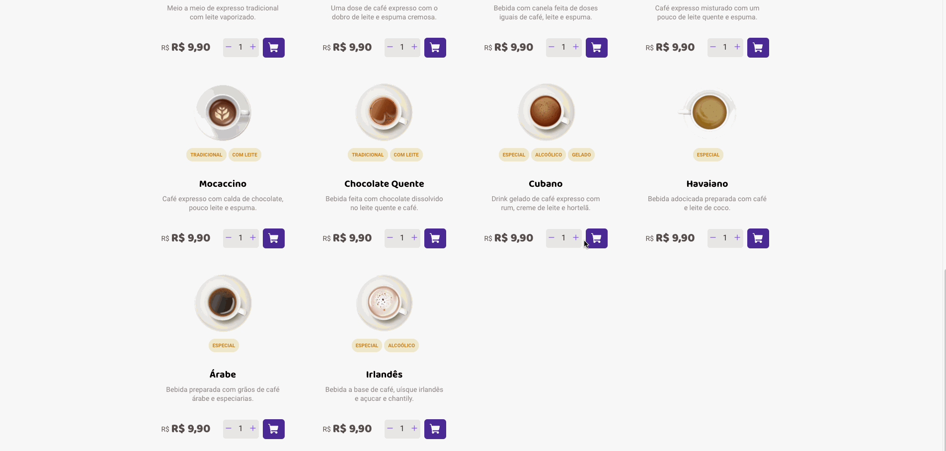 GitHub tavareshenrique/ignitereactjschallenge02coffeedelivery O