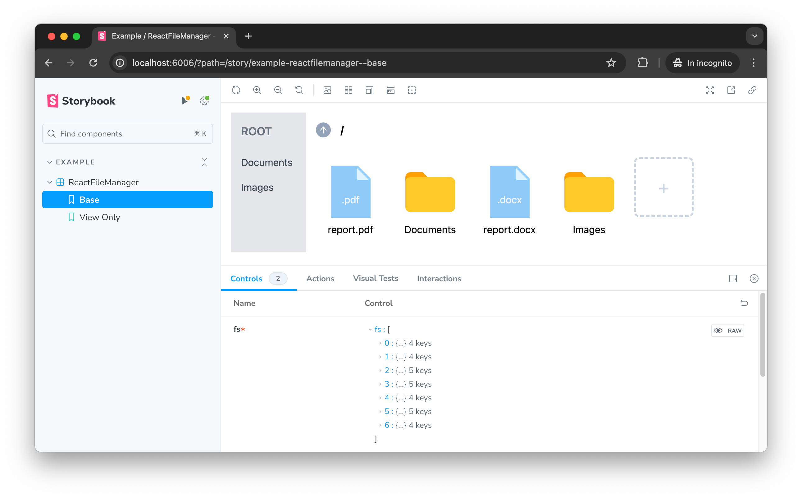 GitHub thelicato/reactfilemanager A simple React component to build a  File Manager