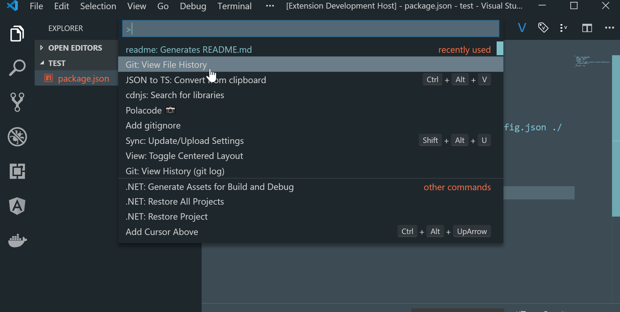 GitHub thomascsd/vscodereadmepattern A VSCode extension that