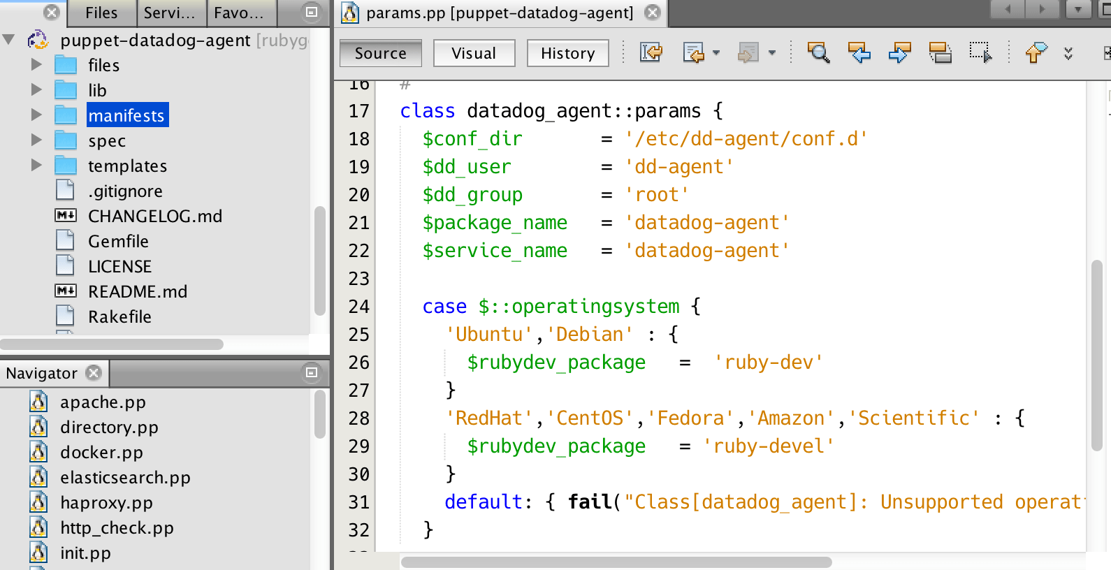 GitHub NetBeans Puppet Configuration Editor Plugin