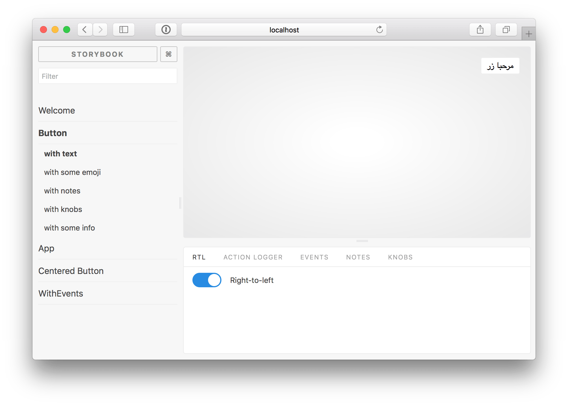 Storybook Addon RTL Addon Storybook Frontend for UI development