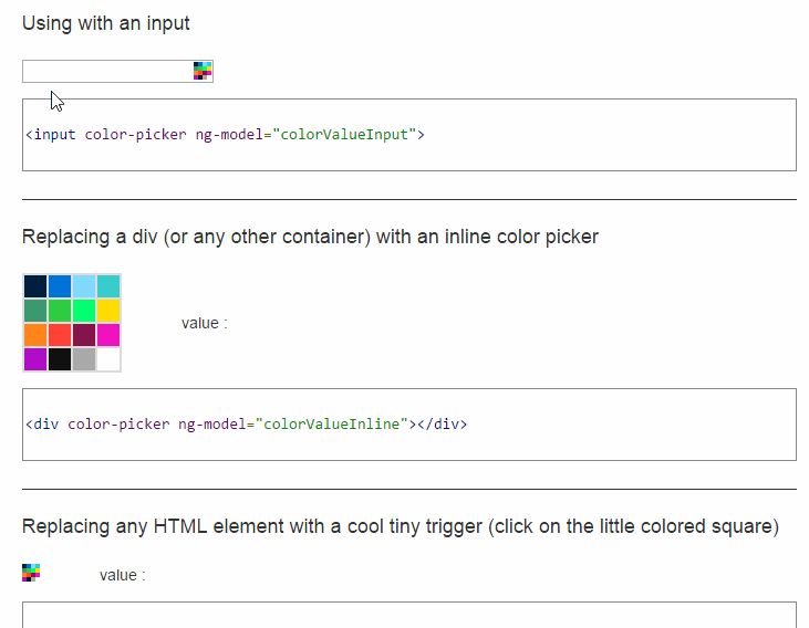 Angular Colorpicker