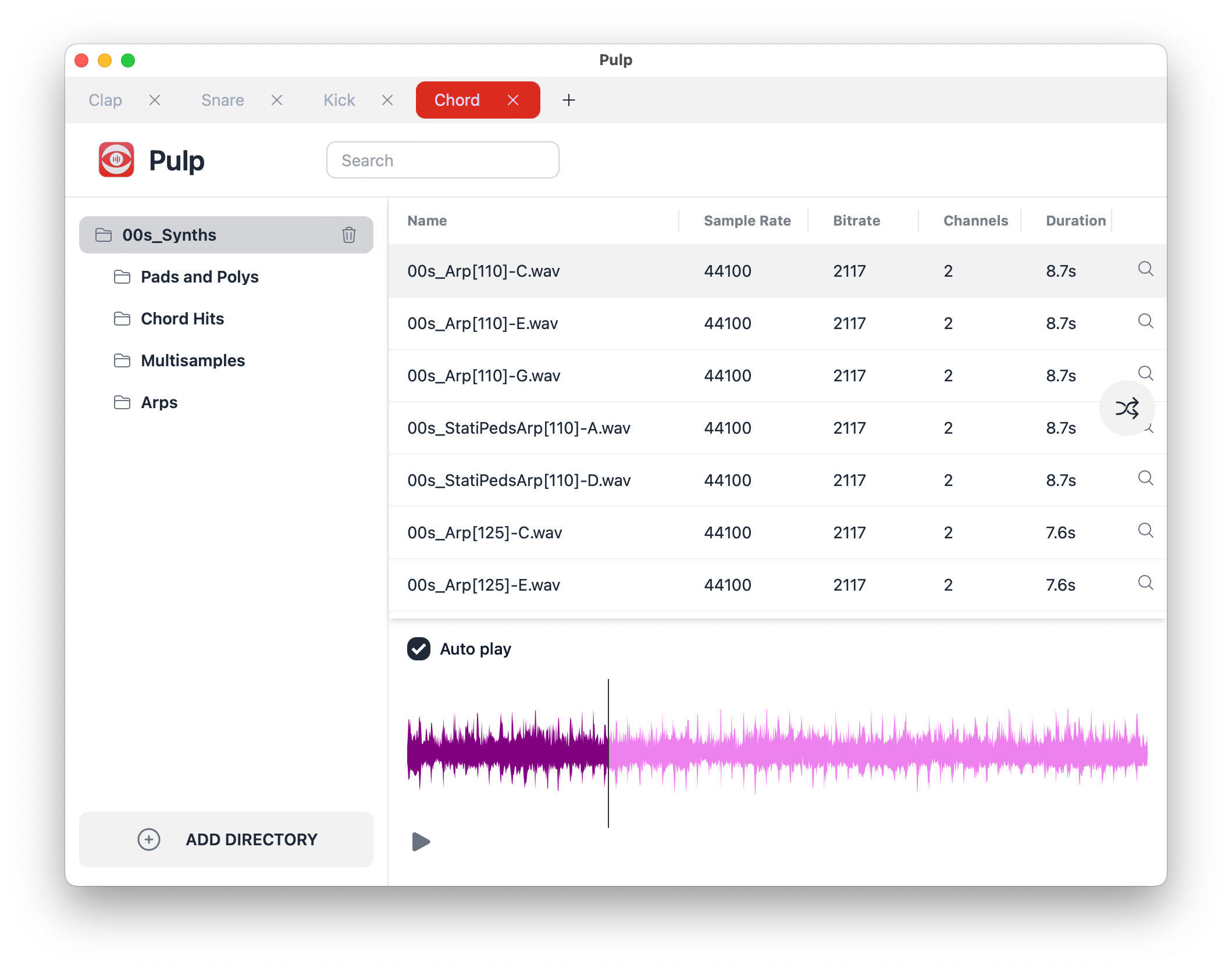 GitHub vincehi/pulp Pulp is an open source sample manager
