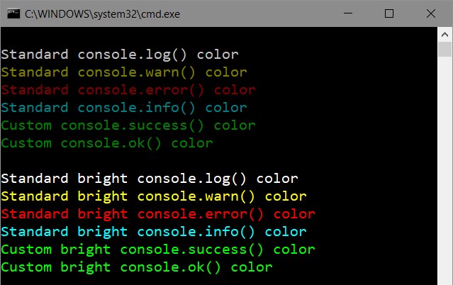 GitHub vitalyt/manakin Prime colors for your Node.js console — quick & safe.