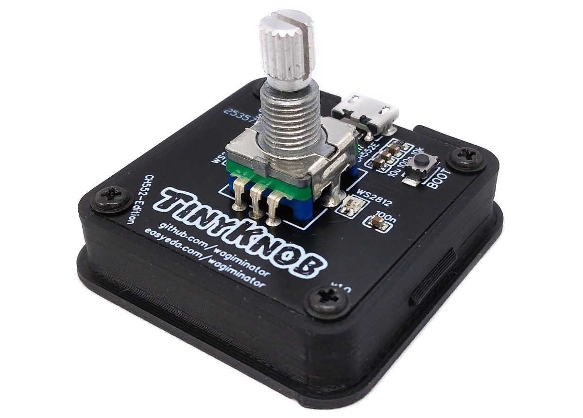 GitHub wagiminator/CH552USBKnob Rotary Encoder with NeoPixels and