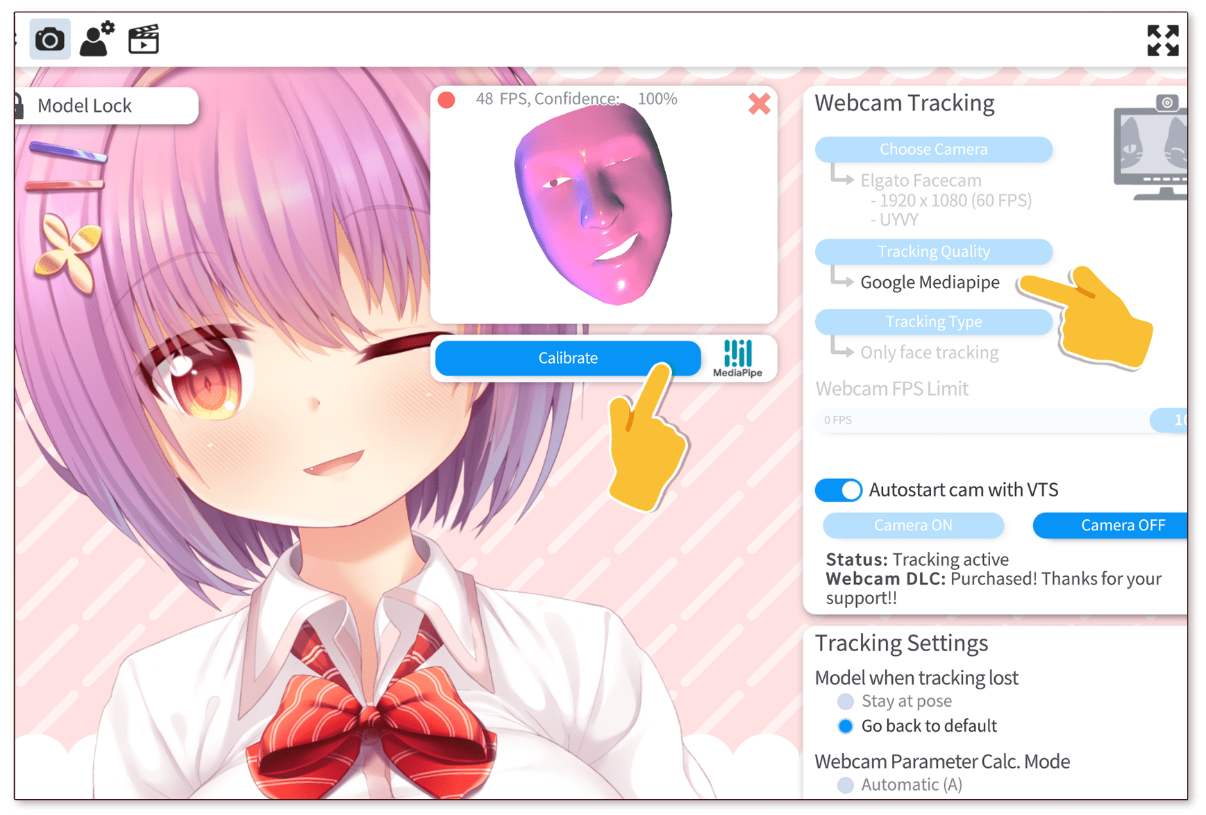 Mediapipe cam Tracker · DenchiSoft/VTubeStudio Wiki · GitHub
