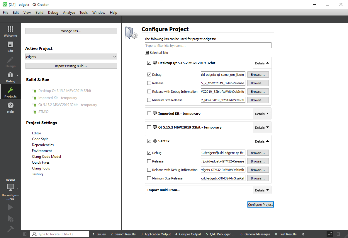 Building and debugging with Qt Creator · EdgeTX/edgetx Wiki · GitHub