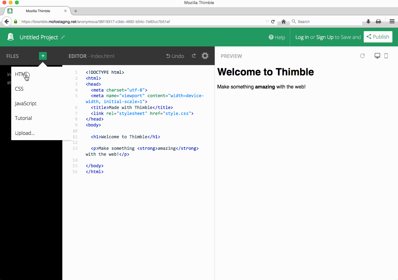 Using Thimble FAQ · Wiki · GitHub