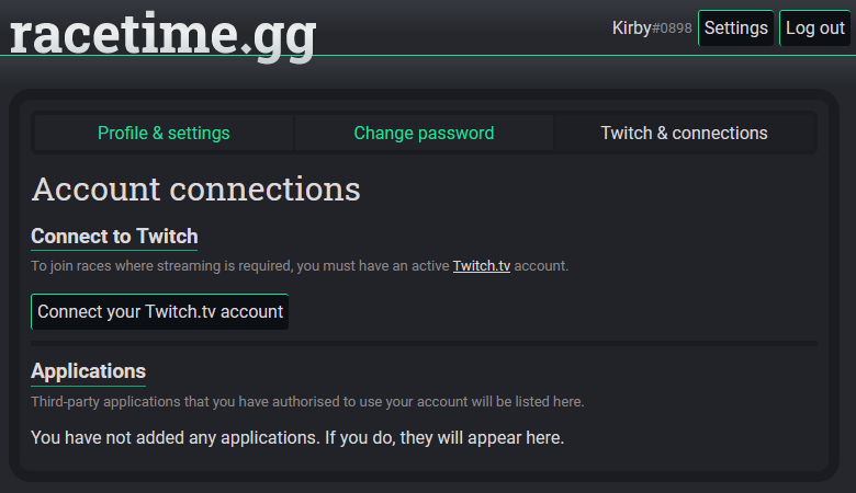 Help and support racetime.gg