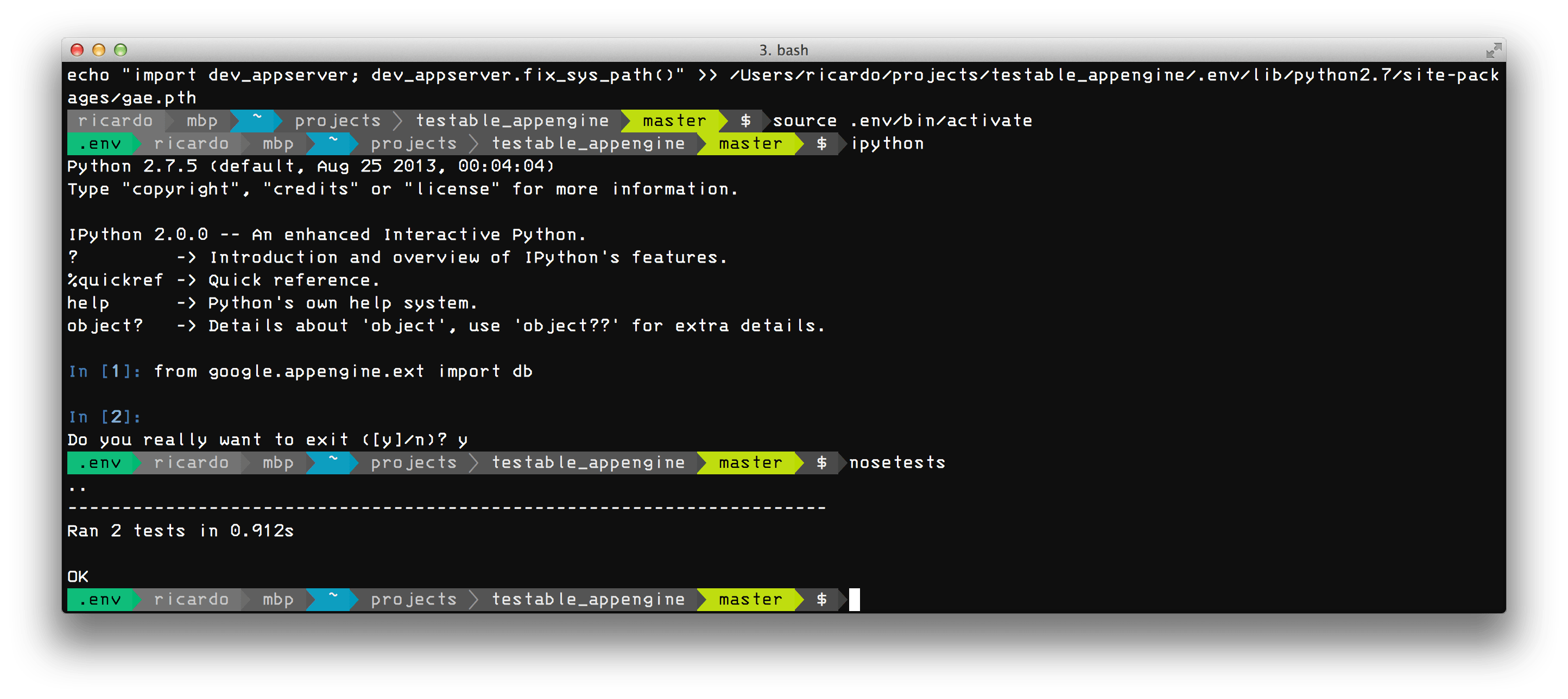 GitHub rbanffy/testable_appengine A testable Python skeleton