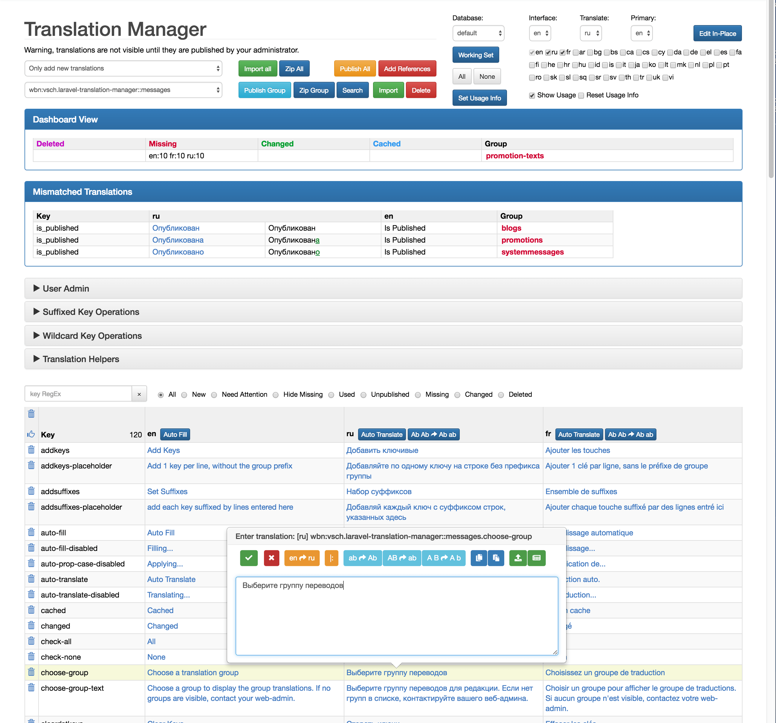 GitHub vsch/laraveltranslationmanager Enhanced Management of Laravel 4 & 5 Translations