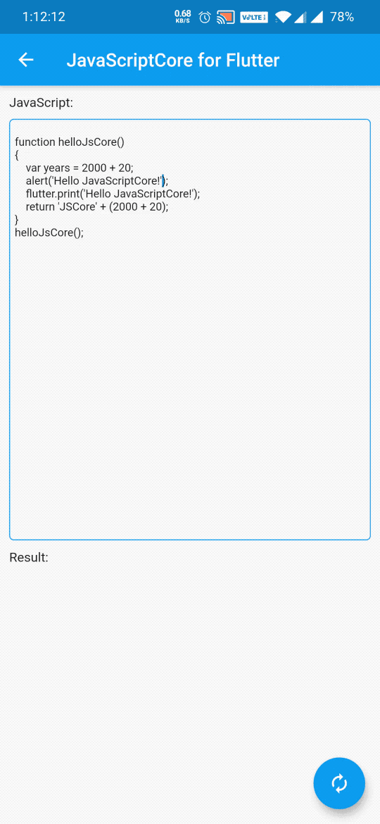 GitHub xuelongqy/flutter_jscore JavaScriptCore for Flutter use dartffi.