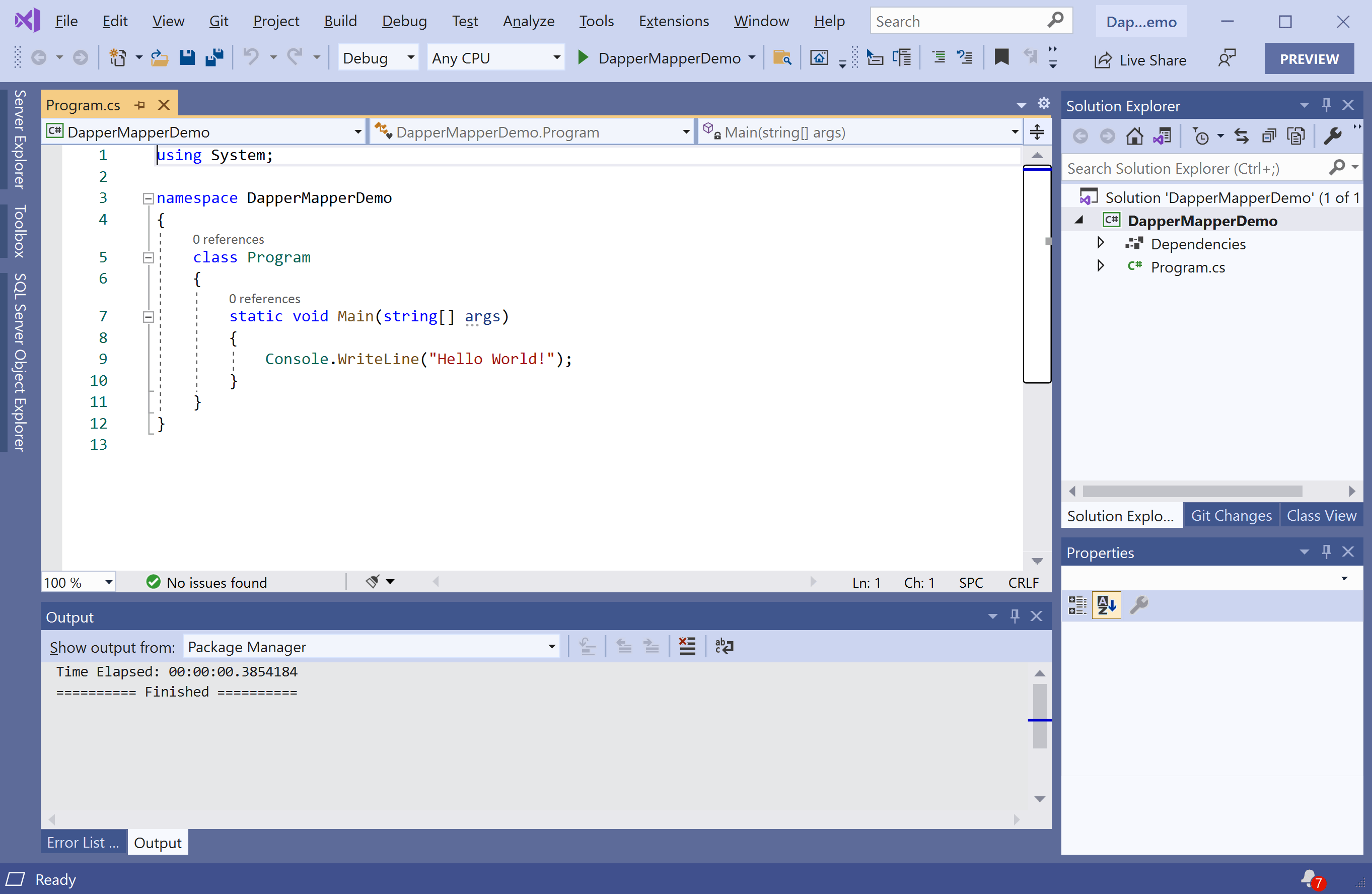 Dapper Mapper Getting Started dappermapper Tutorial