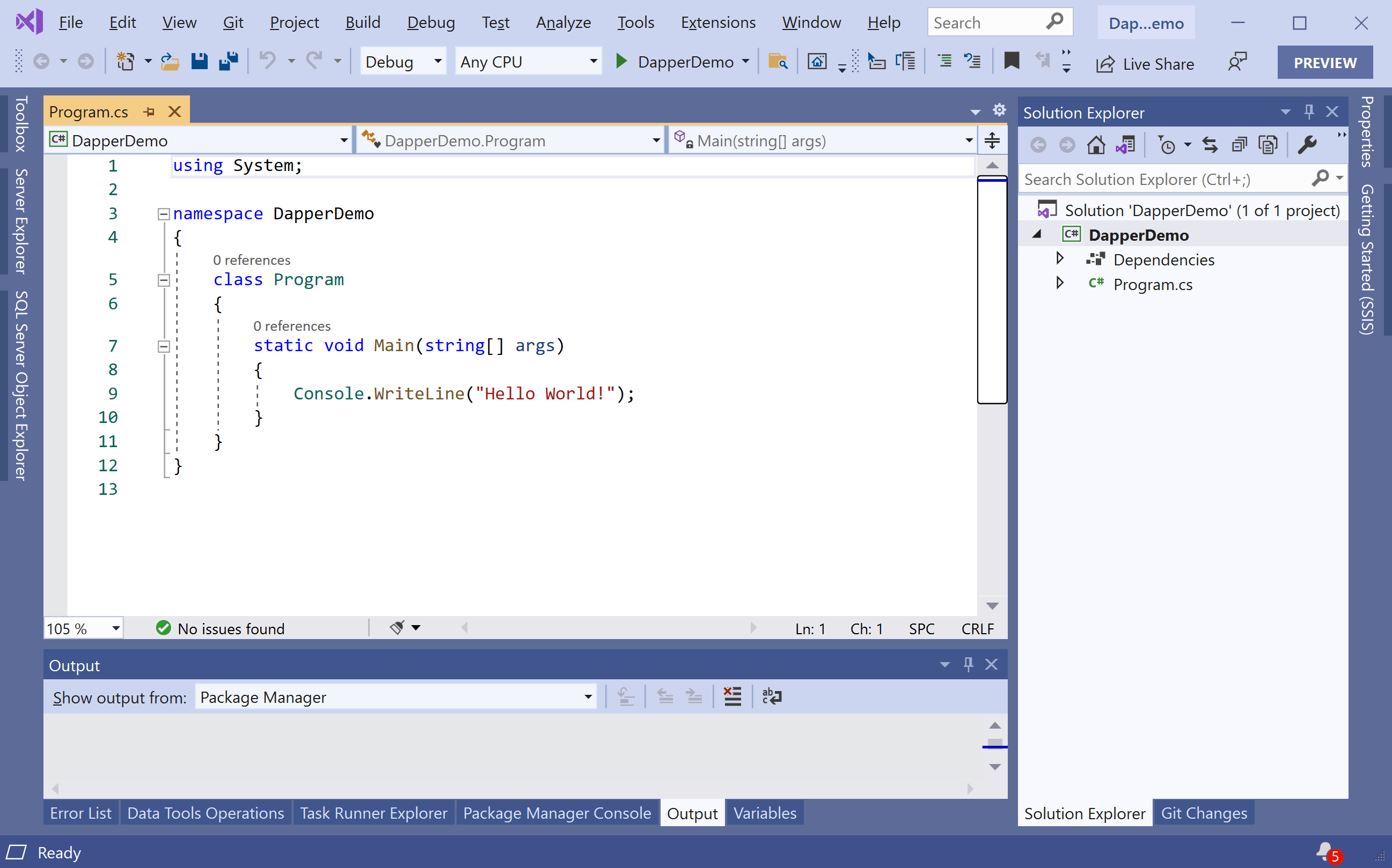 Dapper Environment Setup dapper Tutorial