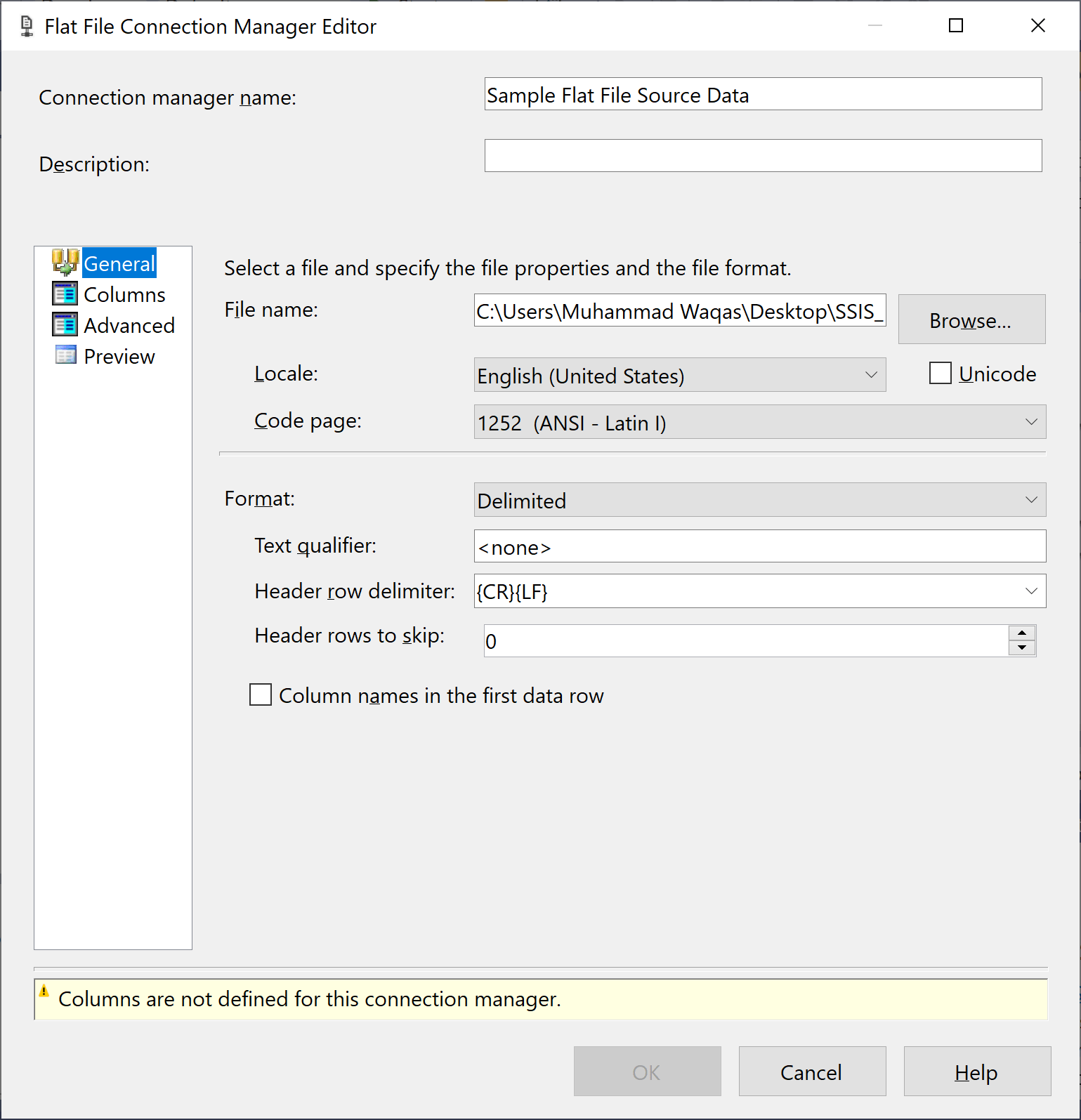 SSIS Configure Flat File ssis Tutorial