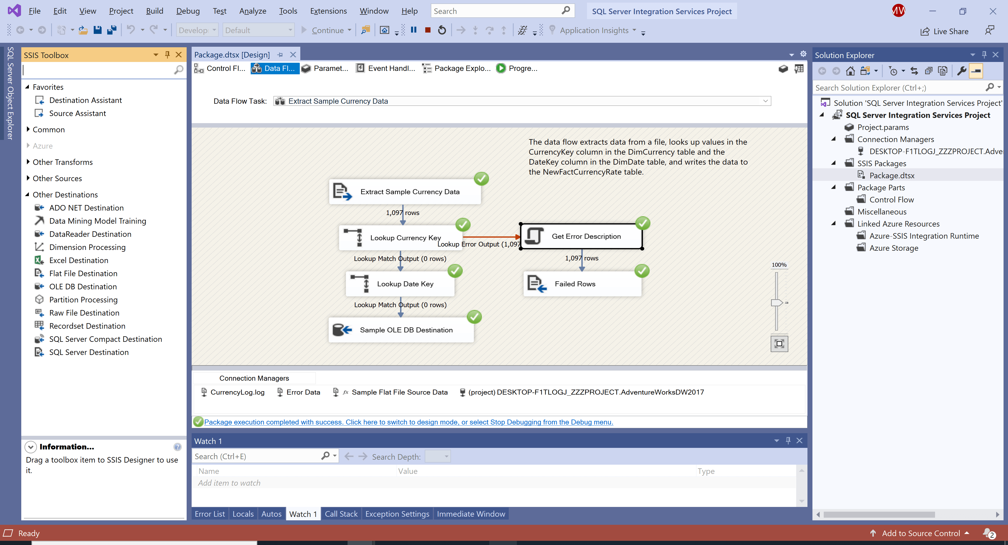 SSIS Flat File Destination ssis Tutorial