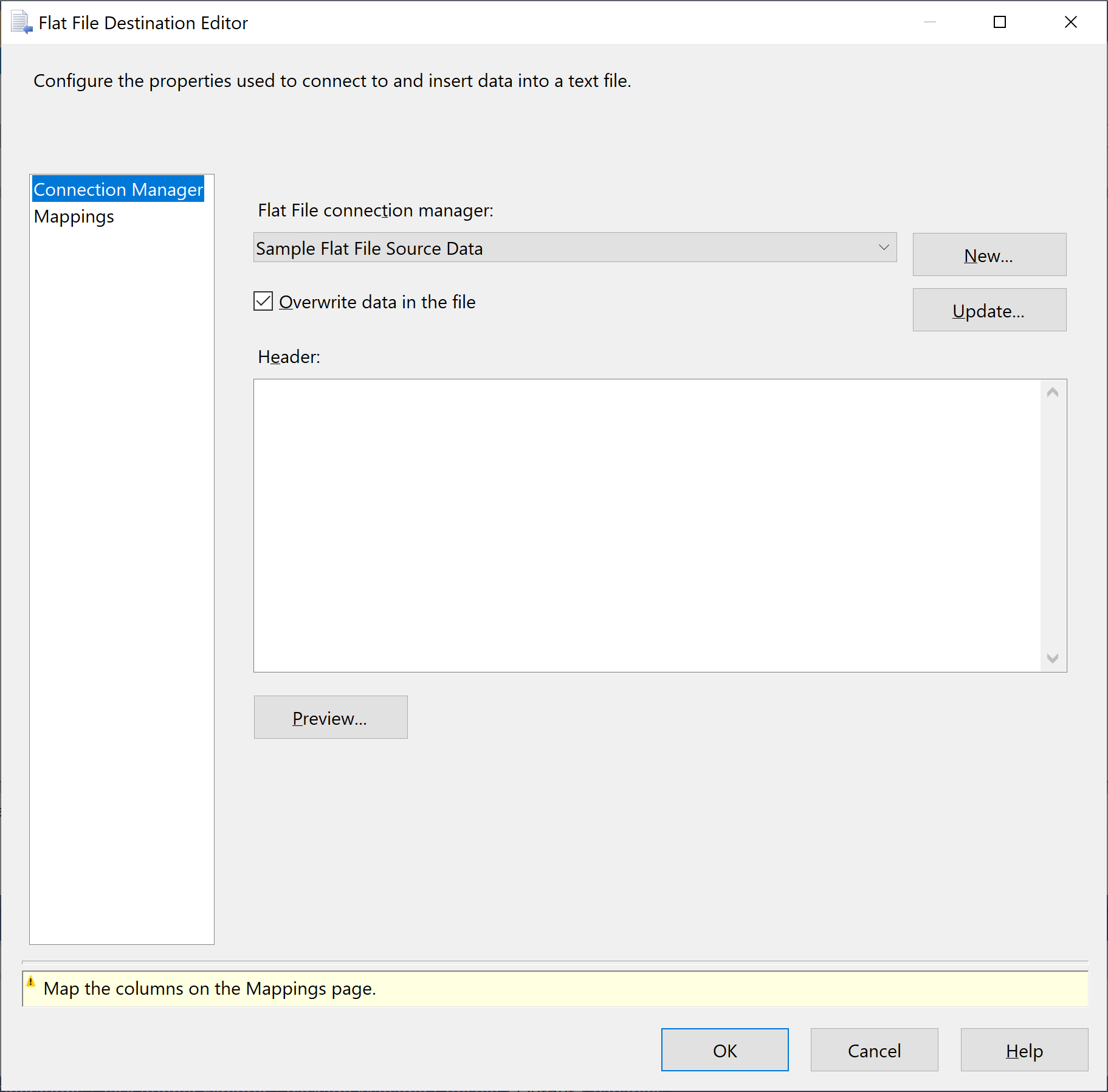 SSIS Flat File Destination ssis Tutorial