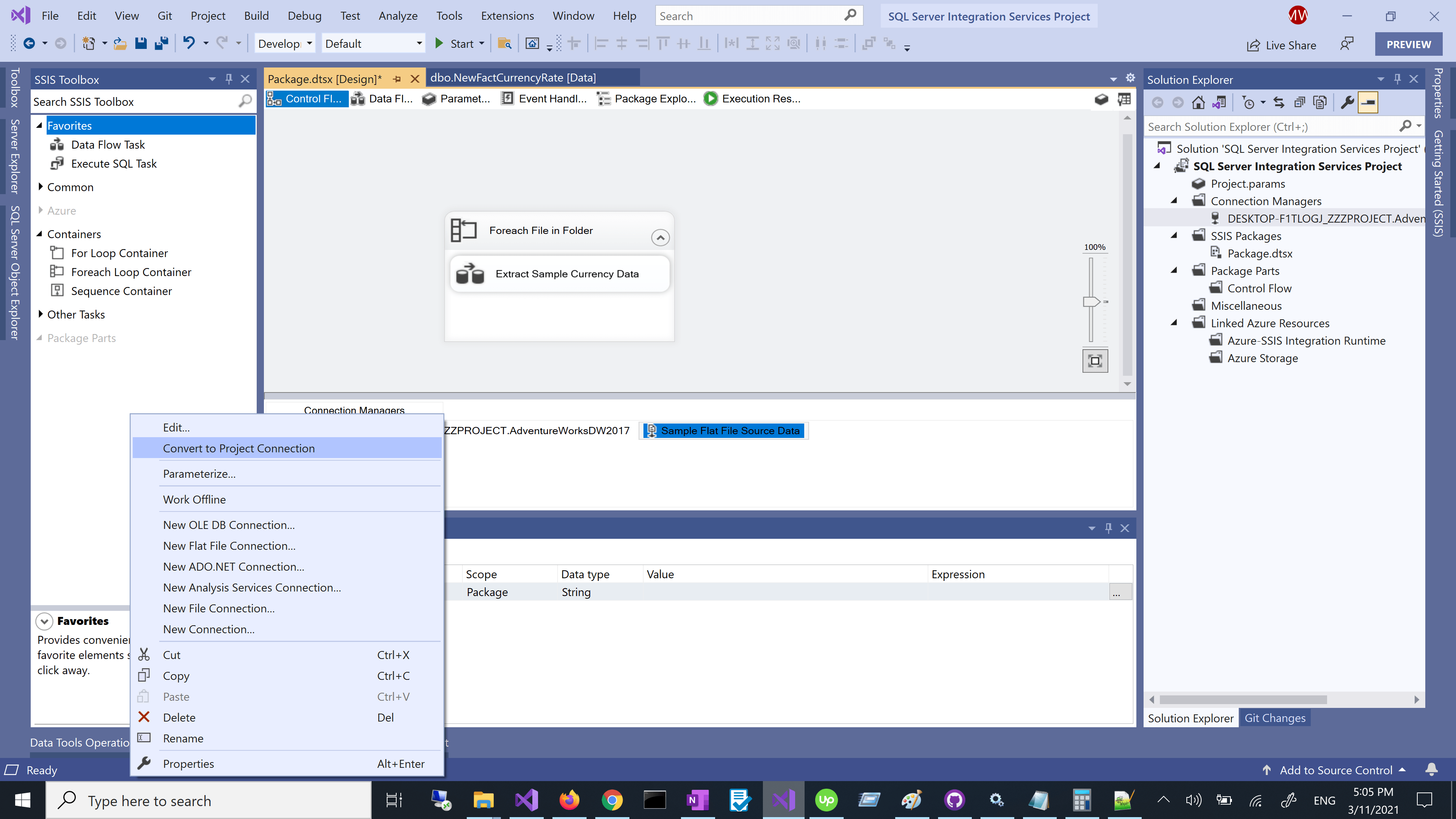 SSIS Update Flat File Connection Manager ssis Tutorial