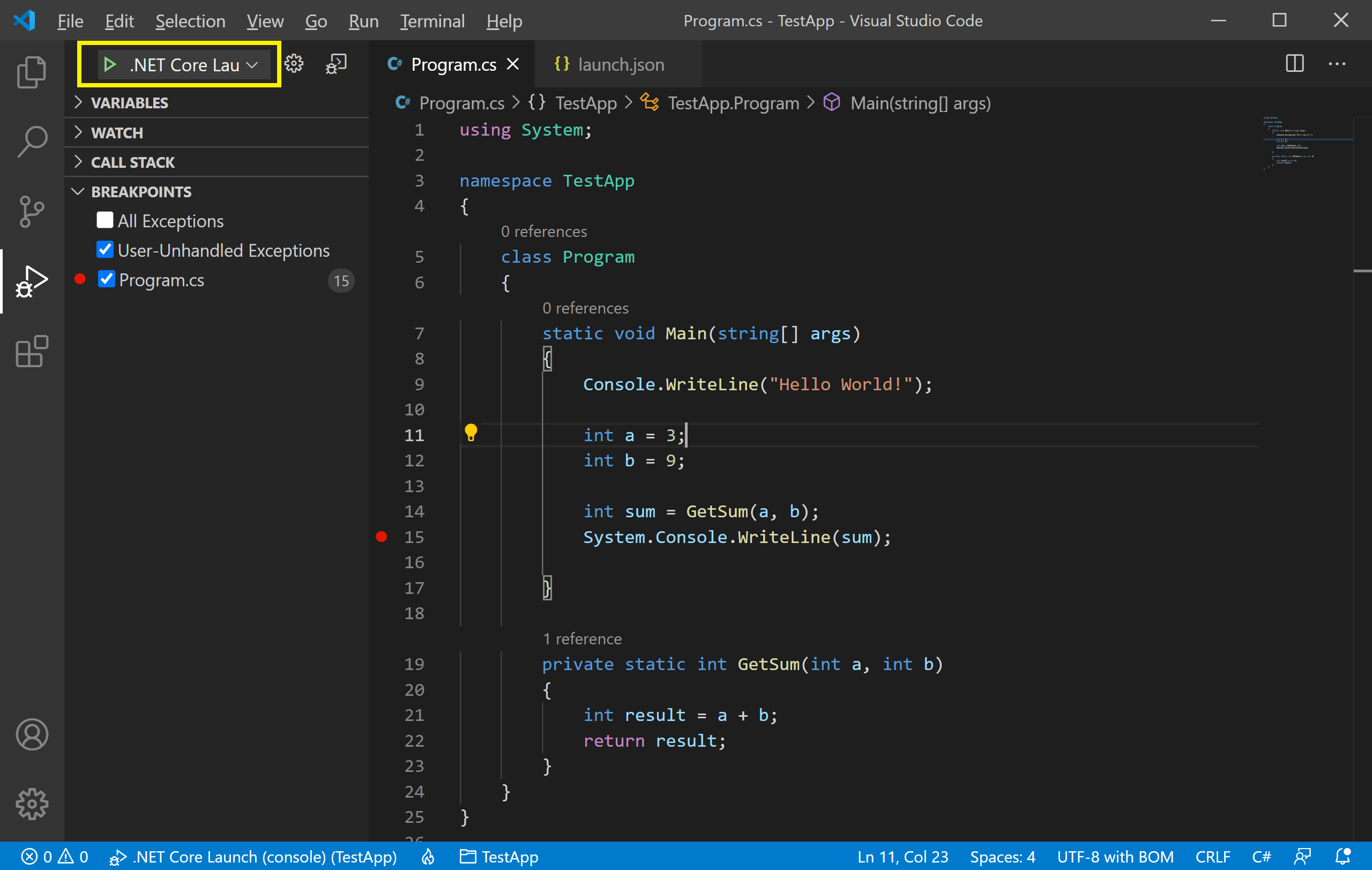 Visual Studio Code Debugging visualstudiocode Tutorial