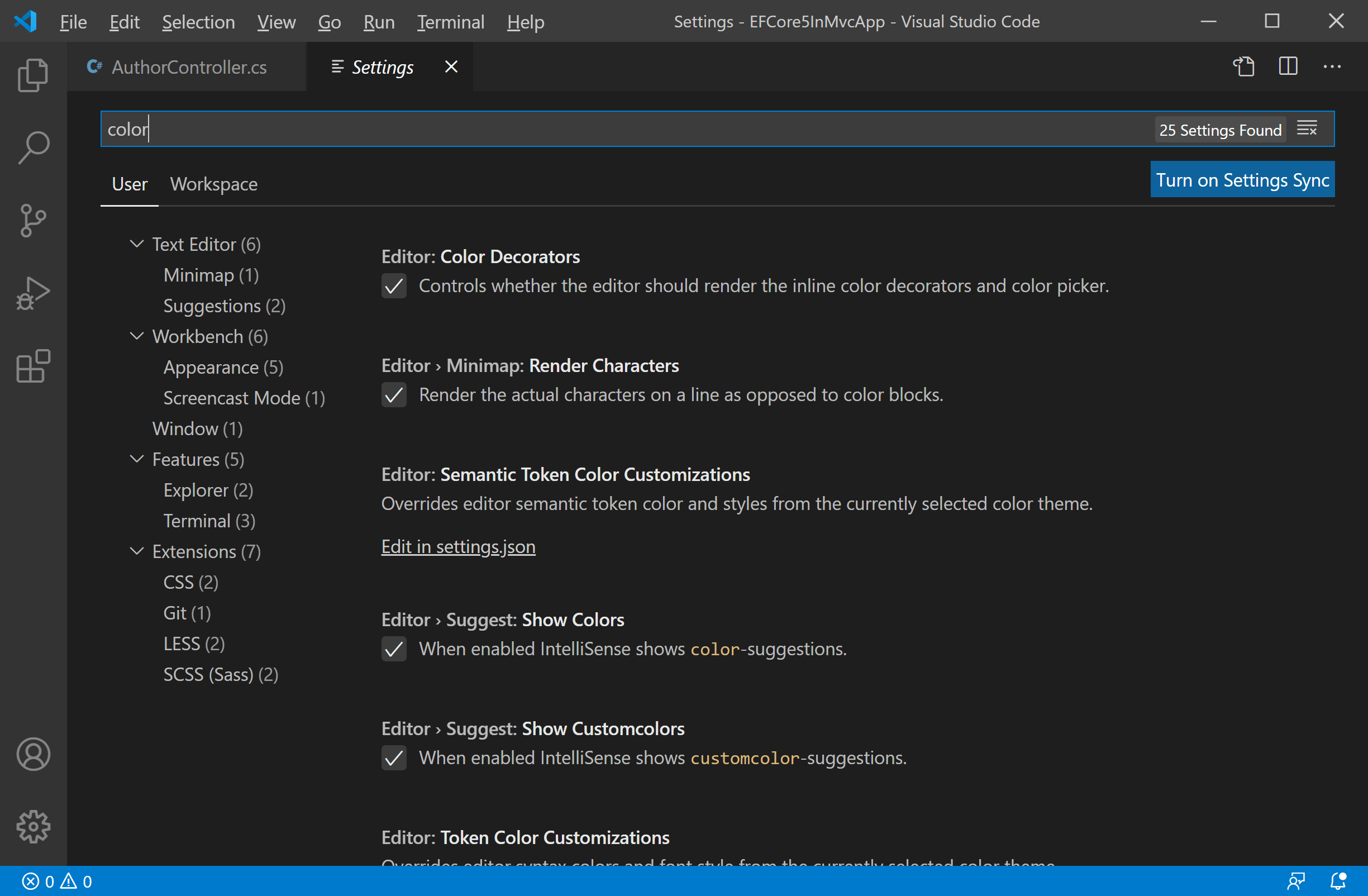 Visual Studio Code User and Workspace Settings visualstudiocode