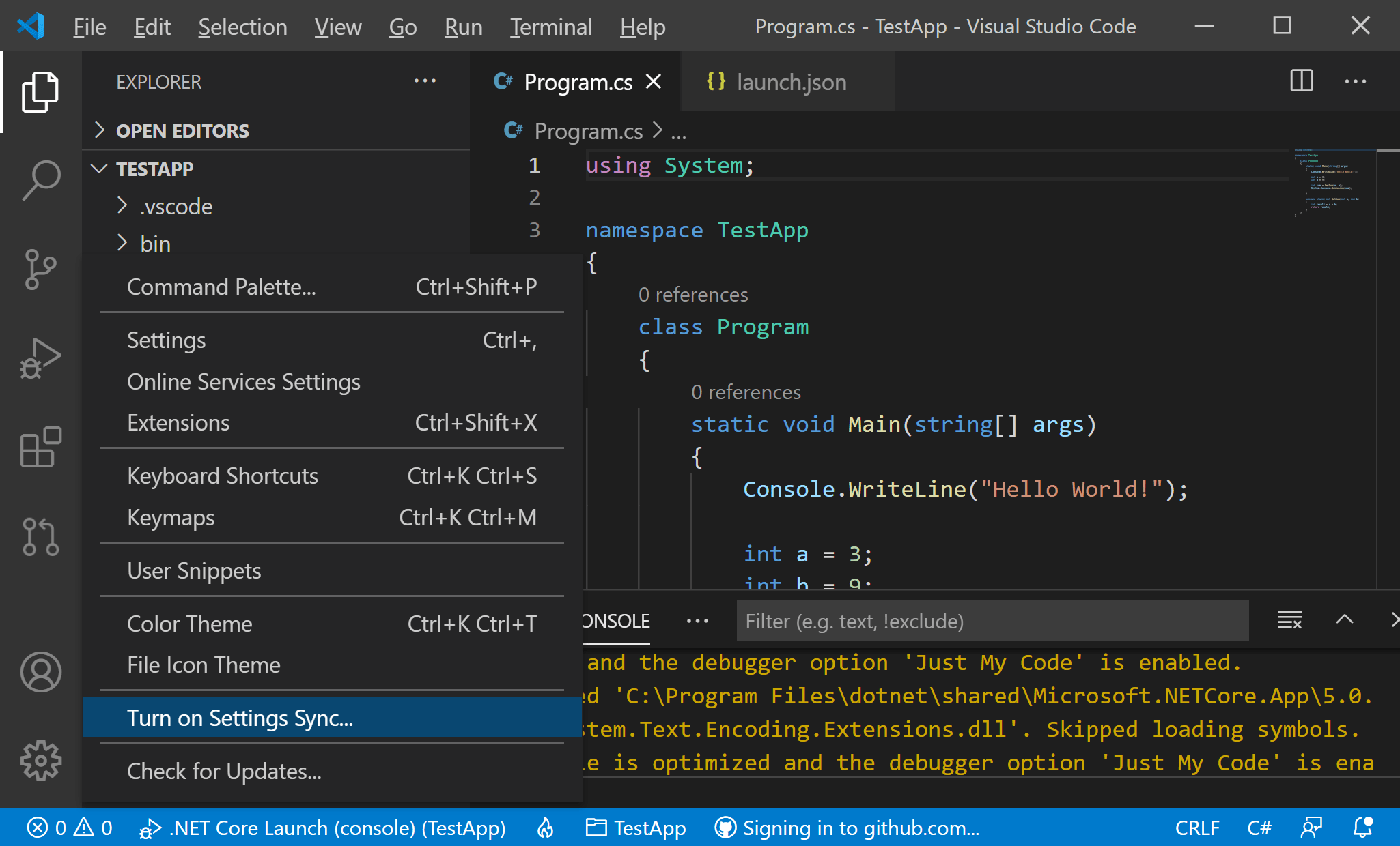 Visual Studio Code Settings Sync visualstudiocode Tutorial