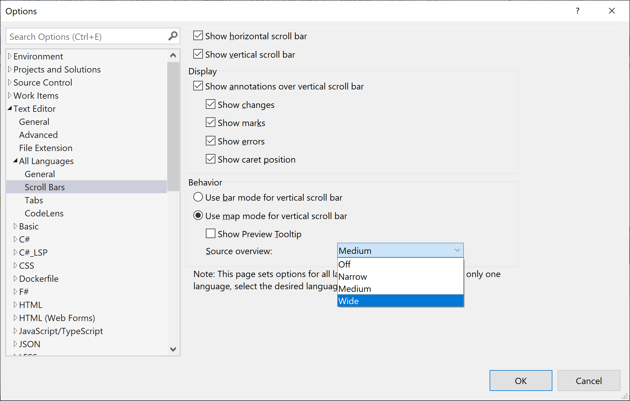 Visual Studio Customize Scroll Bar visualstudio Tutorial