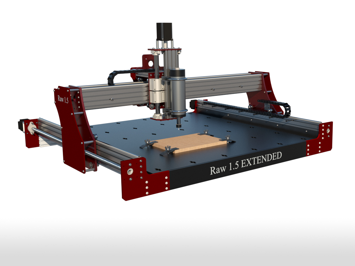 Raw 1.5 EXTENDED Ball screw CNC kit 990x1300mm Rawcnc DIY Engineering