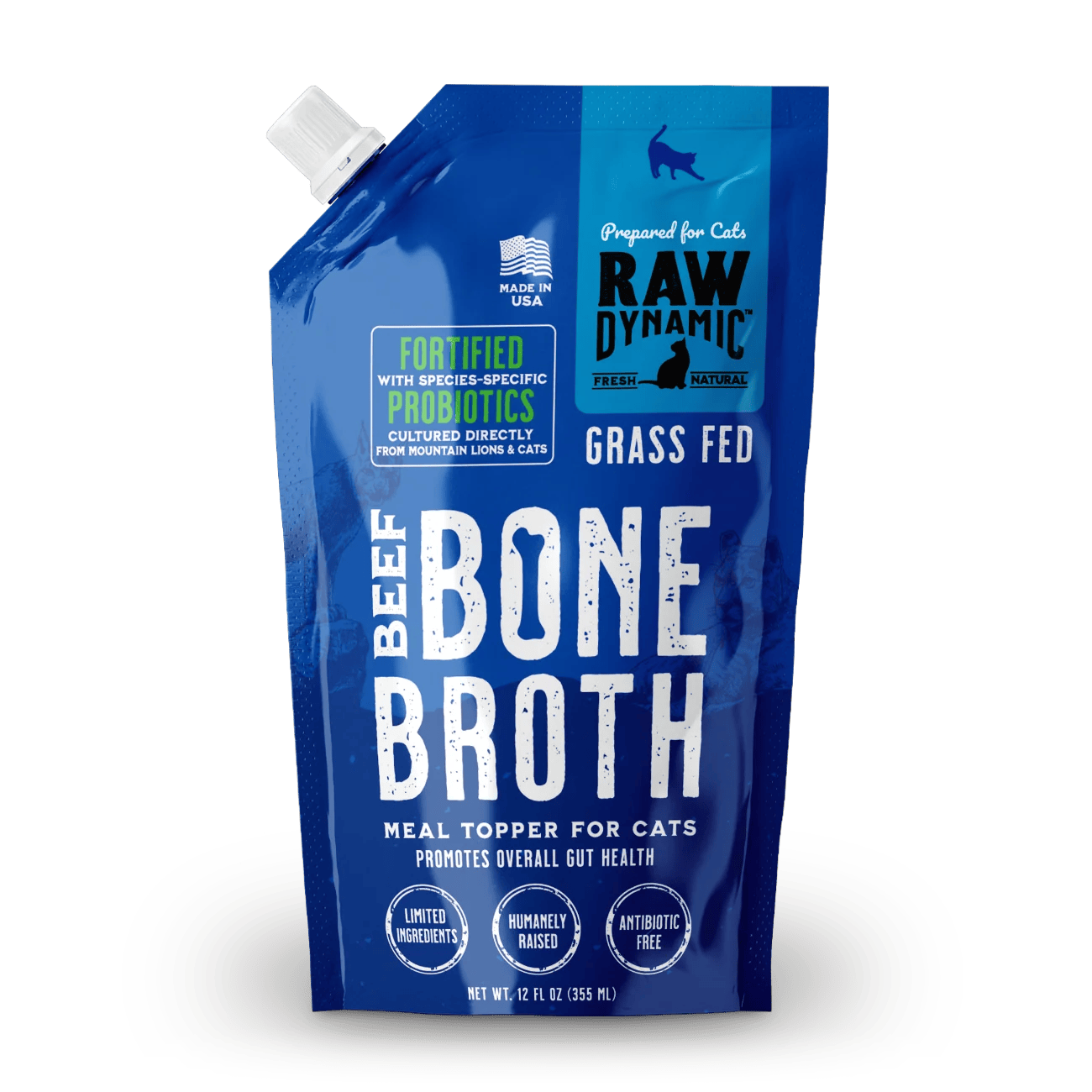 BEEF BONE BROTH FOR CATS Raw Dynamic