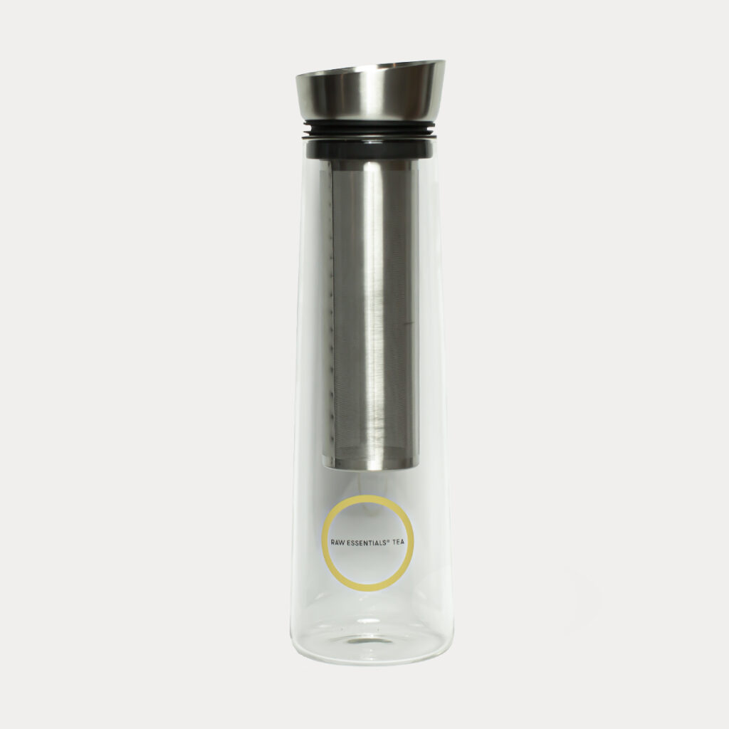 Glass Ice Tea Maker 1L Raw Essentials Tea