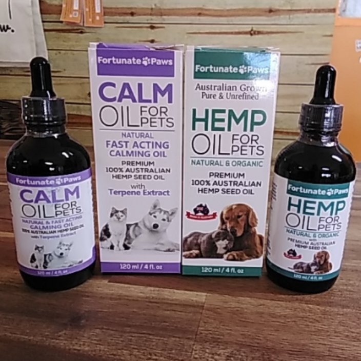 Fortunate Paws Hemp Oil 120ml Raw Fur Sure Pet Supplies