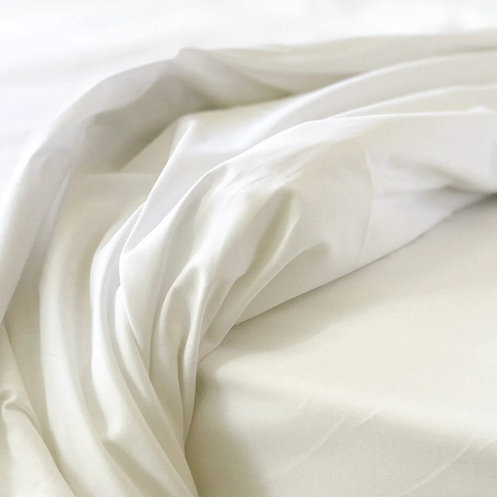 Organic Cotton Sateen Sheets & Hypoallergenic Bedding Natural Sheets