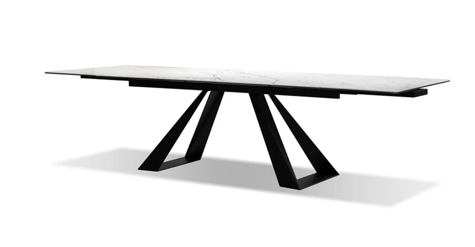 Bella Ceramic Extension Dining Table Raw Home Furnishings by Rawhide