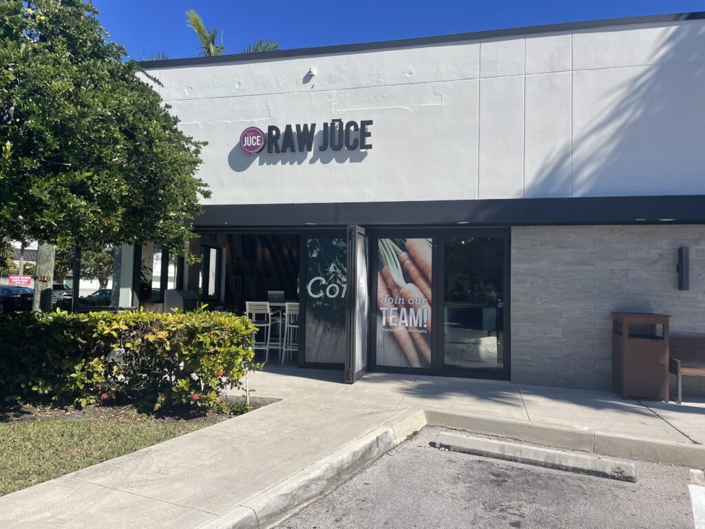 Fort Lauderdale Location Raw Juce
