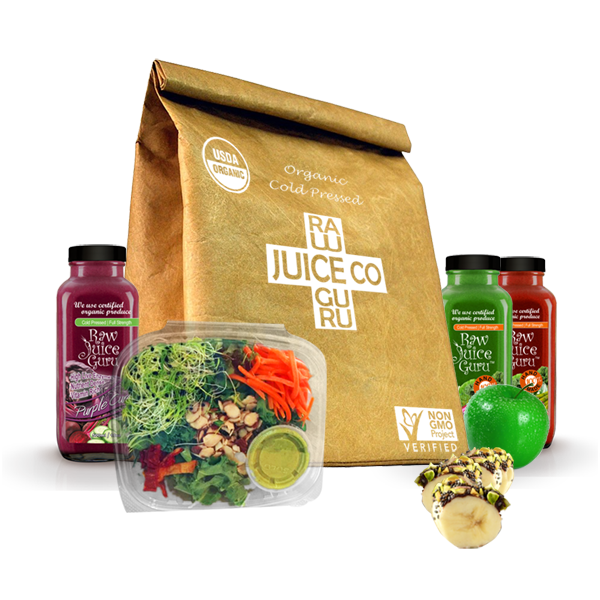 Brown Bag Work Week Meals Raw Organic Plant Based